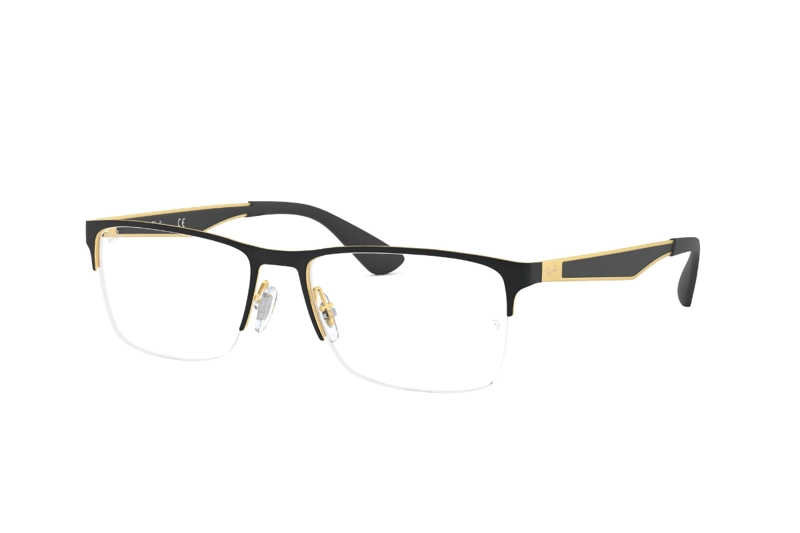 LENTES OPTICOS NEGRO PULIDO RAY-BAN OPTICAL - 2