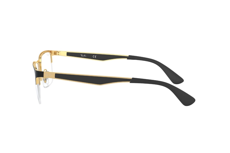 LENTES OPTICOS NEGRO PULIDO RAY-BAN OPTICAL - 4