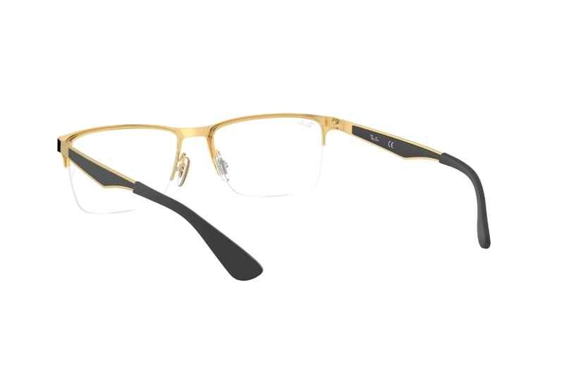 LENTES OPTICOS NEGRO PULIDO RAY-BAN OPTICAL - 6