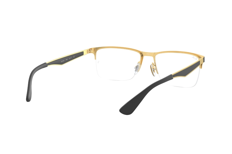 LENTES OPTICOS NEGRO PULIDO RAY-BAN OPTICAL - 8