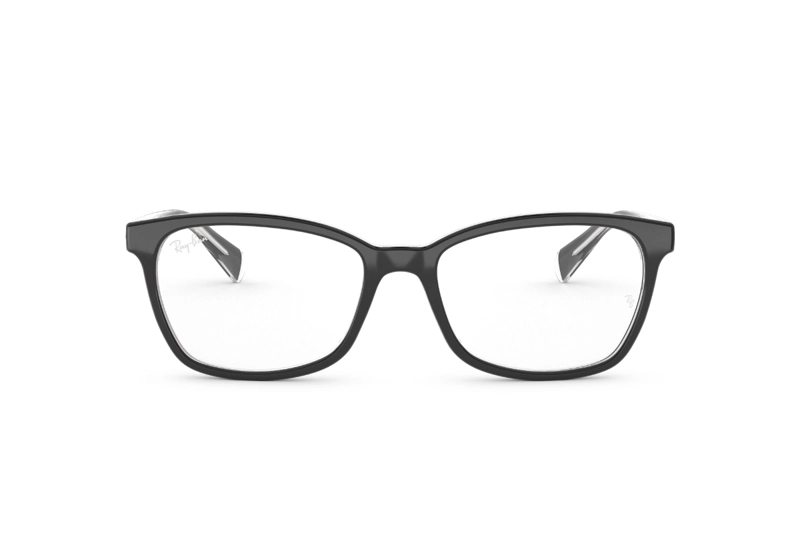LENTES RAY-BAN ÓPTICOS NEGRO PULIDO ÓPTICAL - 1