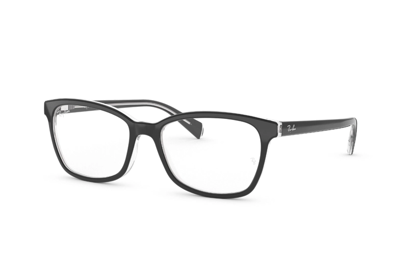 LENTES RAY-BAN ÓPTICOS NEGRO PULIDO ÓPTICAL - 2