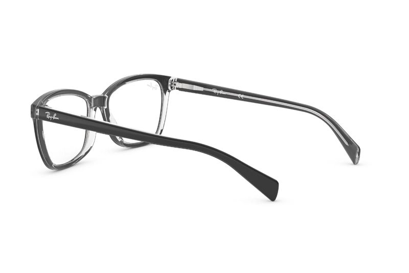 LENTES RAY-BAN ÓPTICOS NEGRO PULIDO ÓPTICAL - 5