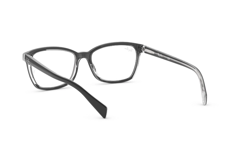 LENTES RAY-BAN ÓPTICOS NEGRO PULIDO ÓPTICAL - 6