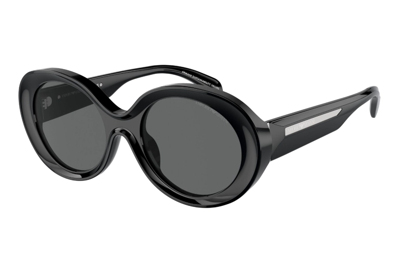 LENTES SOL EMPORIO ARMANI NEGRO PULIDO SUSTENTABLE - 2