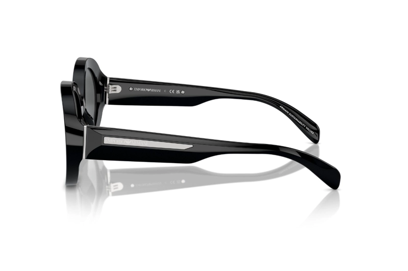 LENTES SOL EMPORIO ARMANI NEGRO PULIDO SUSTENTABLE - 3