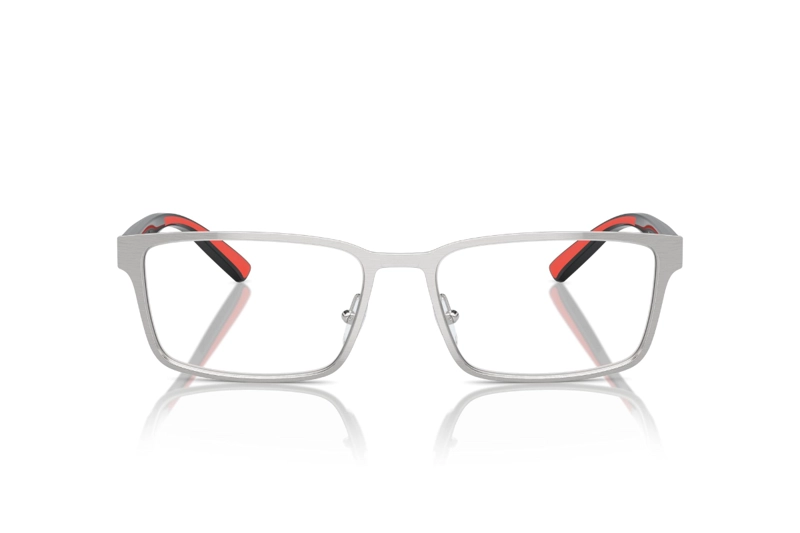 LENTES FERRARI ÓPTICOS PLATEADO CEPILLADO SCUDERIA - 1