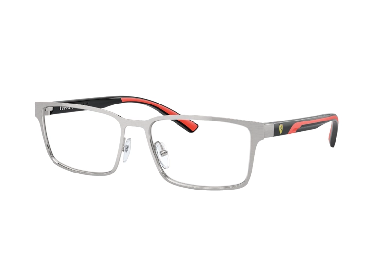 LENTES FERRARI ÓPTICOS PLATEADO CEPILLADO SCUDERIA - 2