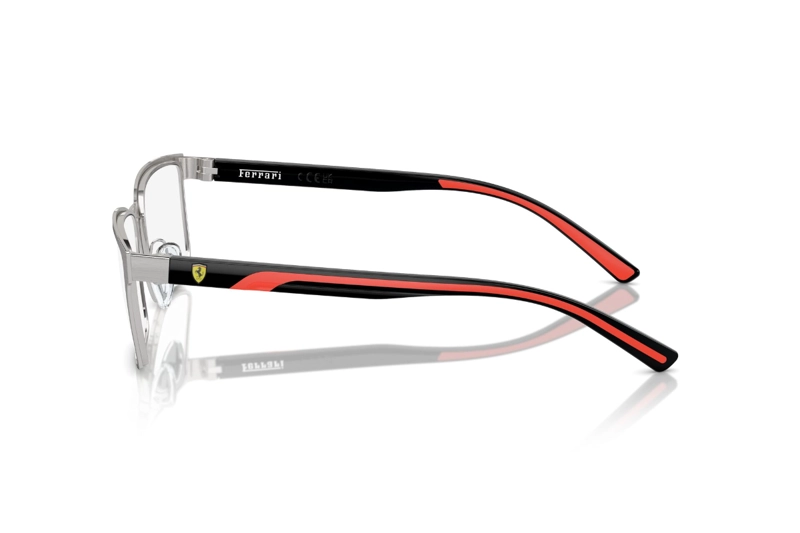 LENTES FERRARI ÓPTICOS PLATEADO CEPILLADO SCUDERIA - 3
