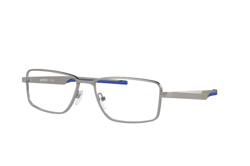 LENTES FERRARI ÓPTICOS GRIS PLOMO CEPILLADO SCUDERIA - 2