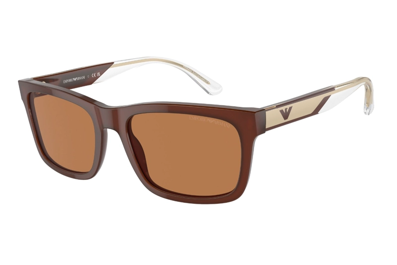 LENTES DE SOL MARRON PULIDO SUSTENTABLE EMPORIO ARMANI - 2