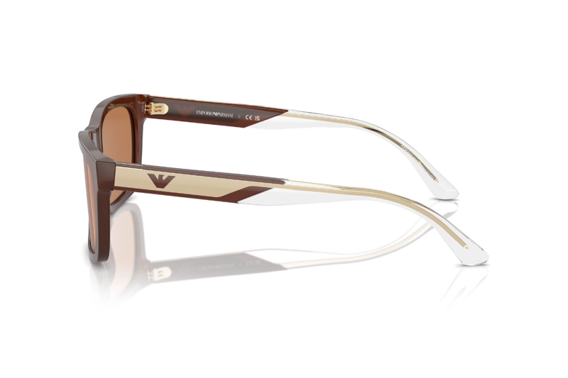 LENTES DE SOL MARRON PULIDO SUSTENTABLE EMPORIO ARMANI - 3