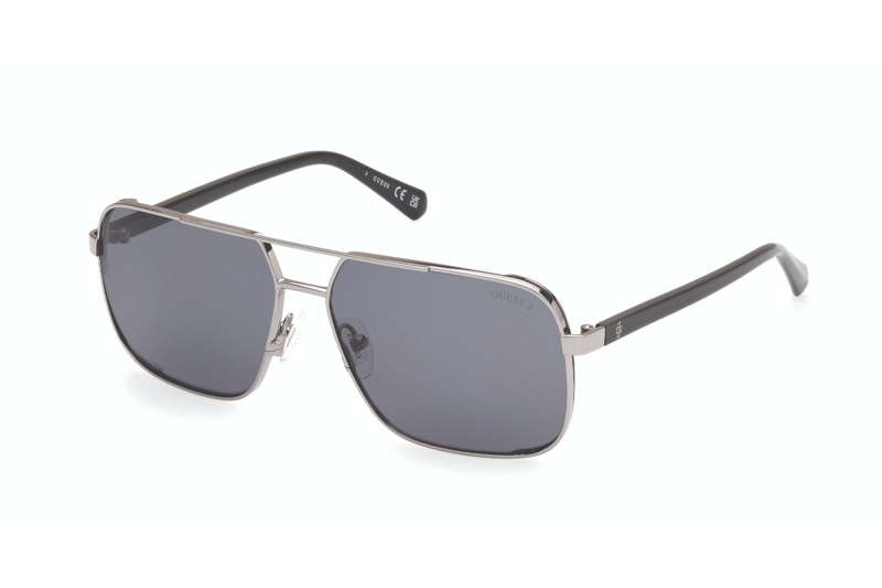 LENTES SOL GUESS PLATEADO POLARIZADOS - 2