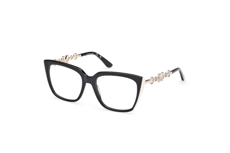 LENTES GUESS ÓPTICOS NEGRO BRILLANTE BY MARCIANO - 2