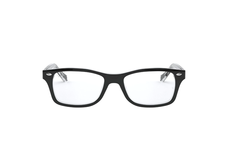 LENTES OPTICOS NEGRO PULIDO RAY-BAN YOUNG PARA NIÑOS - 1