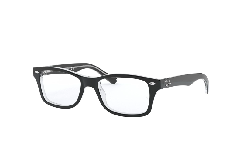 LENTES OPTICOS NEGRO PULIDO RAY-BAN YOUNG PARA NIÑOS - 2