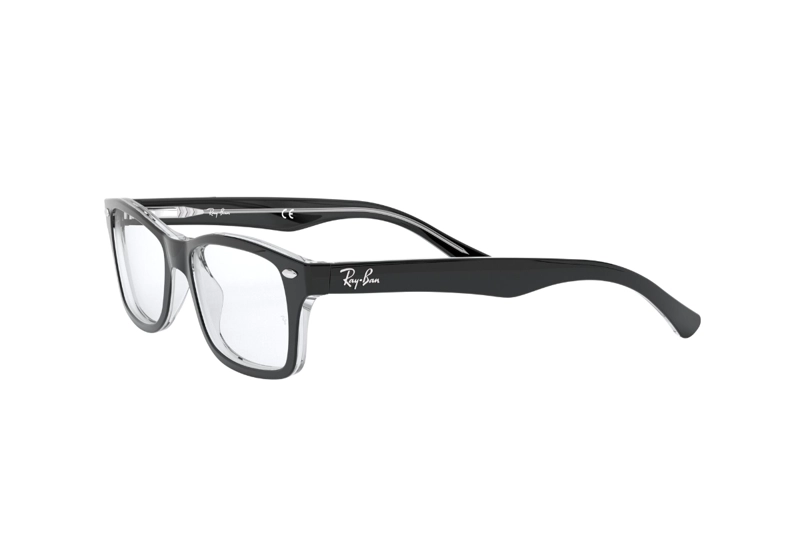LENTES OPTICOS NEGRO PULIDO RAY-BAN YOUNG PARA NIÑOS - 3