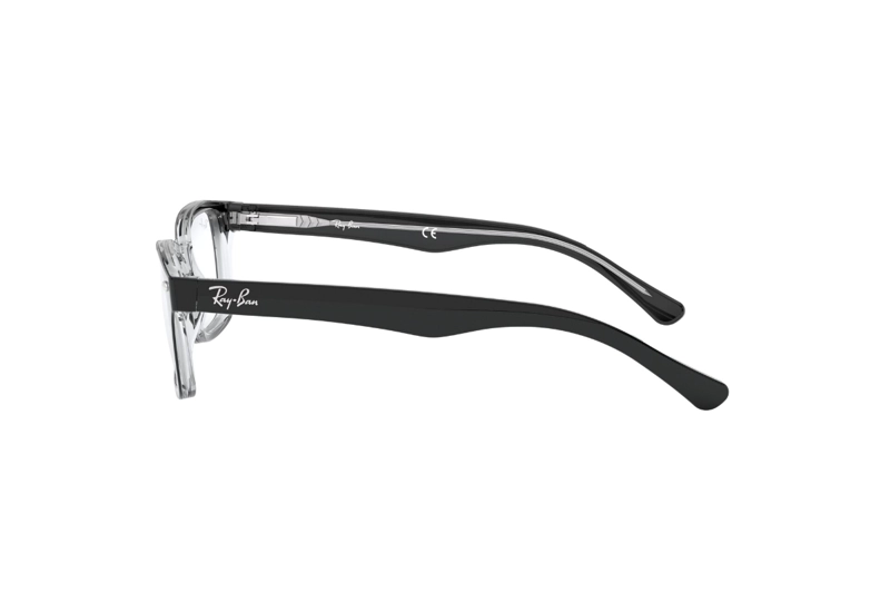 LENTES OPTICOS NEGRO PULIDO RAY-BAN YOUNG PARA NIÑOS - 4