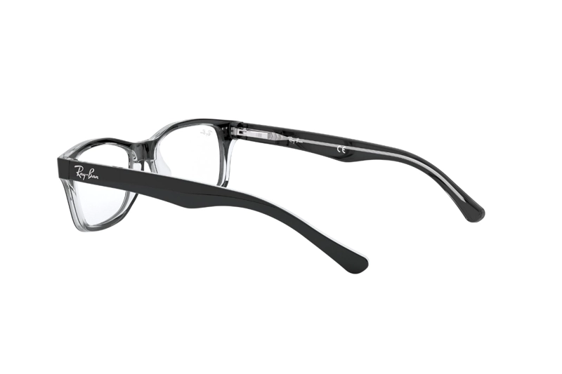 LENTES OPTICOS NEGRO PULIDO RAY-BAN YOUNG PARA NIÑOS - 5