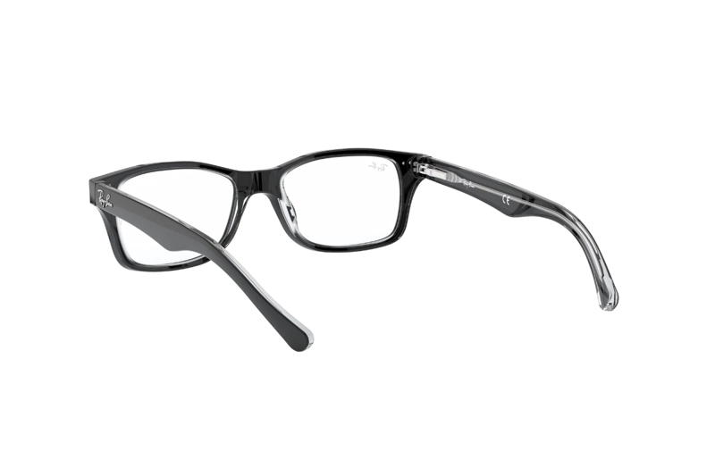 LENTES OPTICOS NEGRO PULIDO RAY-BAN YOUNG PARA NIÑOS - 6