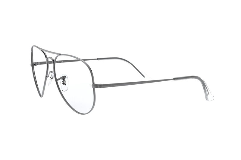 LENTES RAY-BAN ÓPTICOS AVIATOR PLATEADO PULIDO ÓPTICAL - 3