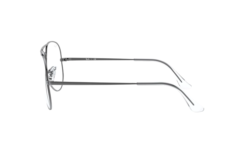 LENTES RAY-BAN ÓPTICOS AVIATOR PLATEADO PULIDO ÓPTICAL - 4