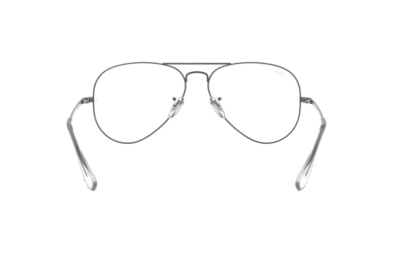 LENTES RAY-BAN ÓPTICOS AVIATOR PLATEADO PULIDO ÓPTICAL - 7