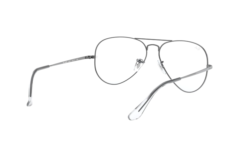 LENTES RAY-BAN ÓPTICOS AVIATOR PLATEADO PULIDO ÓPTICAL - 8