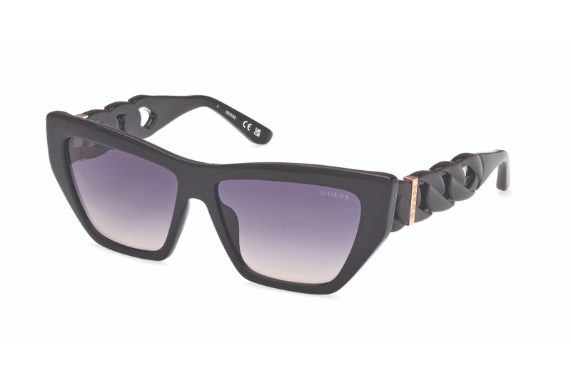 LENTES SOL GUESS NEGRO BRILLANTE DEGRADÉ - 2