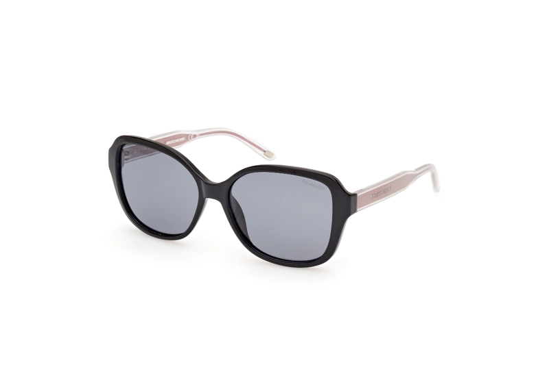 LENTES SOL SKECHERS NEGRO BRILLANTE POLARIZADOS - 2