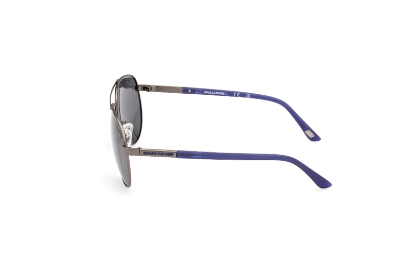 LENTES SOL SKECHERS GRIS MATE POLARIZADOS - 3