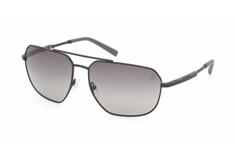 LENTES SOL TIMBERLAND NEGRO BRILLANTE POLARIZADOS - 2