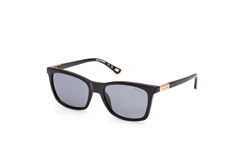 LENTES SOL SKECHERS NEGRO BRILLANTE POLARIZADOS - 2