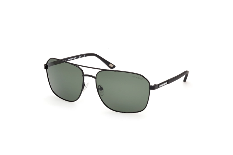 LENTES SOL SKECHERS NEGRO MATE POLARIZADOS - 2