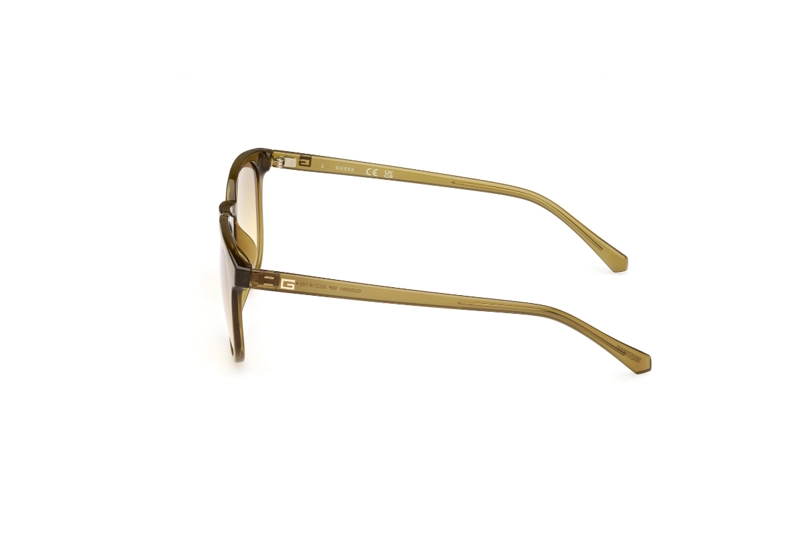 LENTES SOL GUESS VERDE OSCURO TRANSPARENTE DEGRADÉ - 3