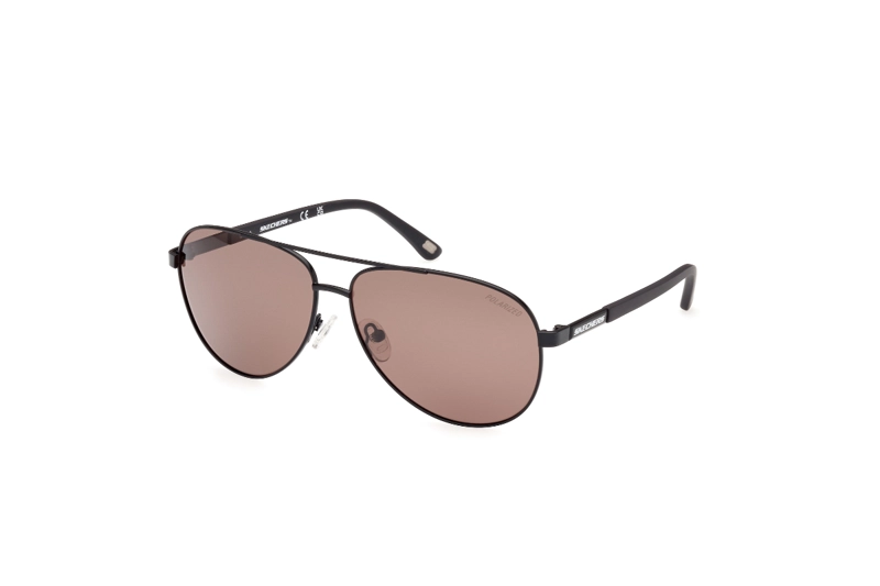 LENTES SOL SKECHERS NEGRO MATE POLARIZADOS - 2