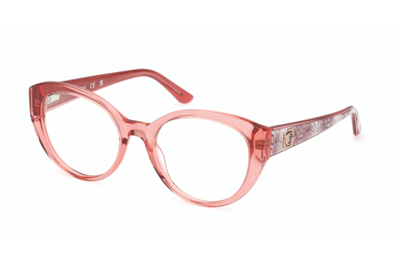 LENTES GUESS ÓPTICOS ROSADO TRANSPARENTE - 1