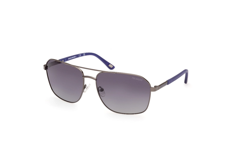 LENTES SOL SKECHERS GRIS MATE POLARIZADOS - 2