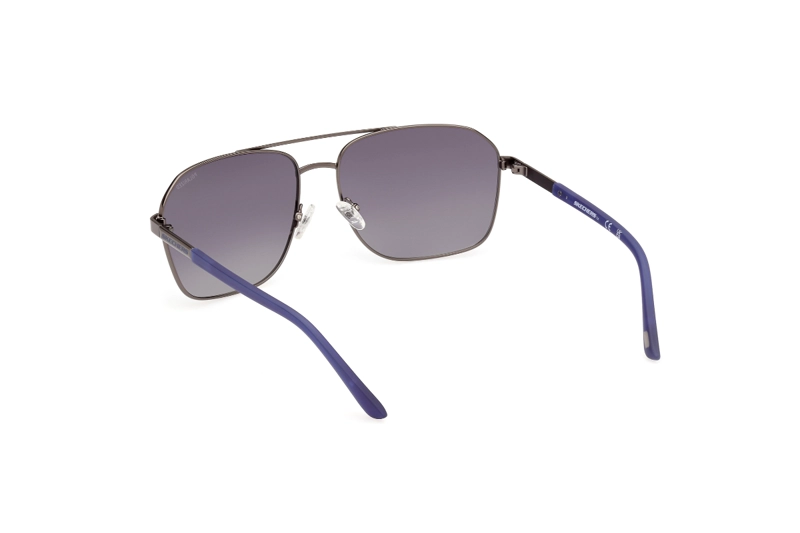 LENTES SOL SKECHERS GRIS MATE POLARIZADOS - 4