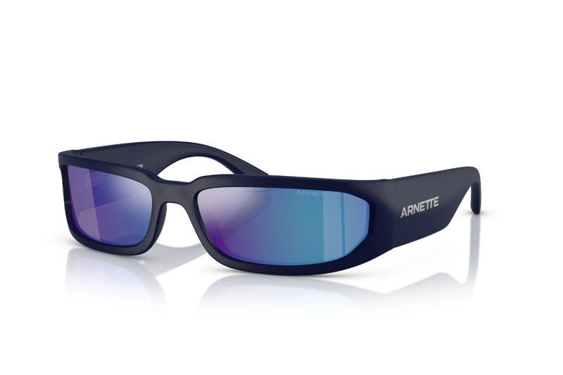 LENTES SOL ARNETTE SMAZE AZUL ESPEJADOS - 2