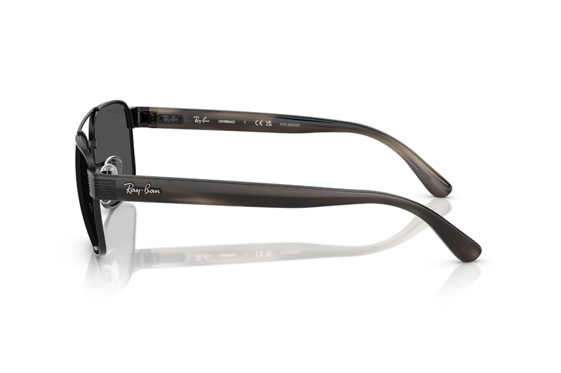 LENTES SOL RAY-BAN NEGRO POLARIZADOS - 3