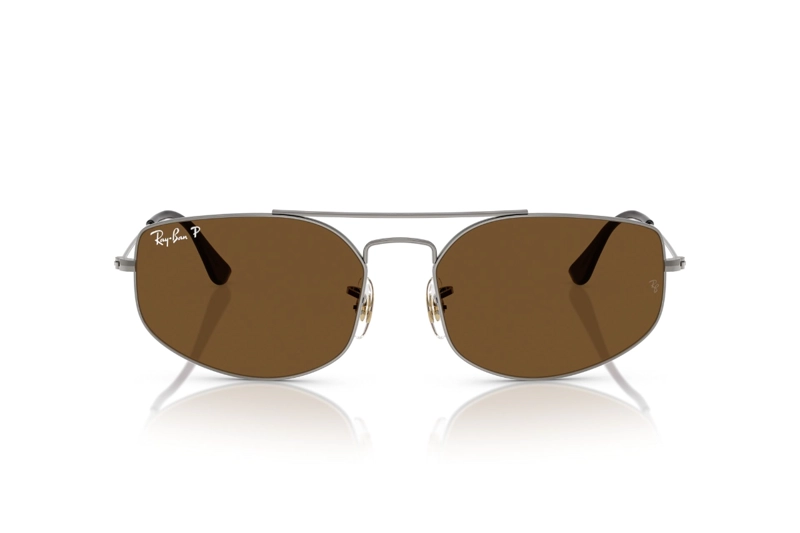 LENTES SOL RAY-BAN EXPLORER 5 PLATEADO POLARIZADOS - 1