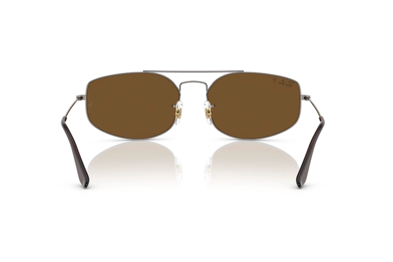 LENTES SOL RAY-BAN EXPLORER 5 PLATEADO POLARIZADOS - 4