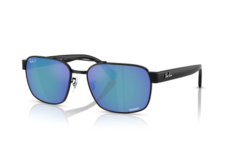 LENTES SOL RAY-BAN NEGRO POLARIZADOS - 2