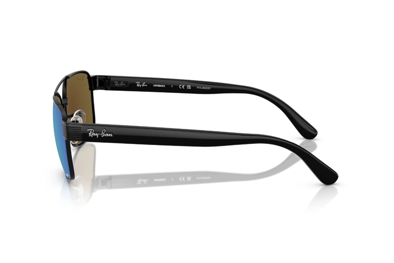 LENTES SOL RAY-BAN NEGRO POLARIZADOS - 3