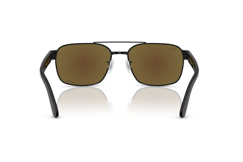 LENTES SOL RAY-BAN NEGRO POLARIZADOS - 4