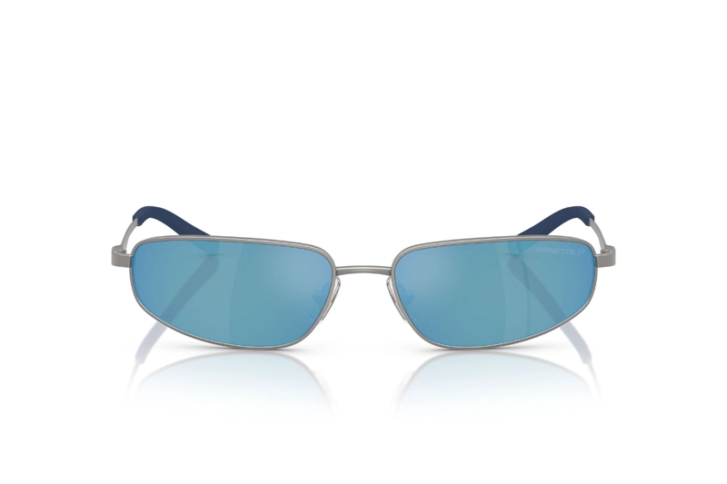LENTES SOL ARNETTE NARRO PLATEADO POLARIZADOS - 1