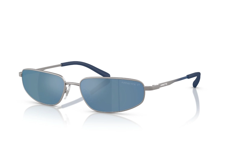 LENTES SOL ARNETTE NARRO PLATEADO POLARIZADOS - 2
