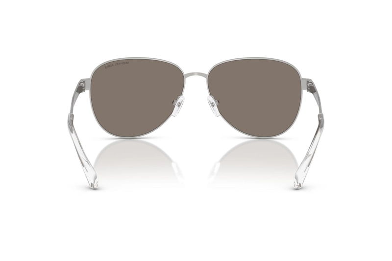 LENTES SOL MICHAEL KORS BIARRITZ PLATEADO ESPEJADOS - 4