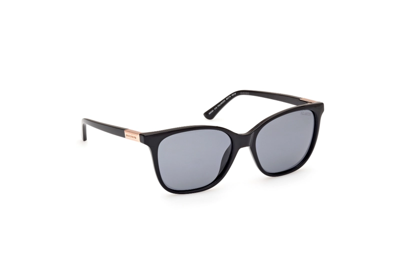 LENTES SOL SKECHERS NEGRO BRILLANTE POLARIZADOS - 8